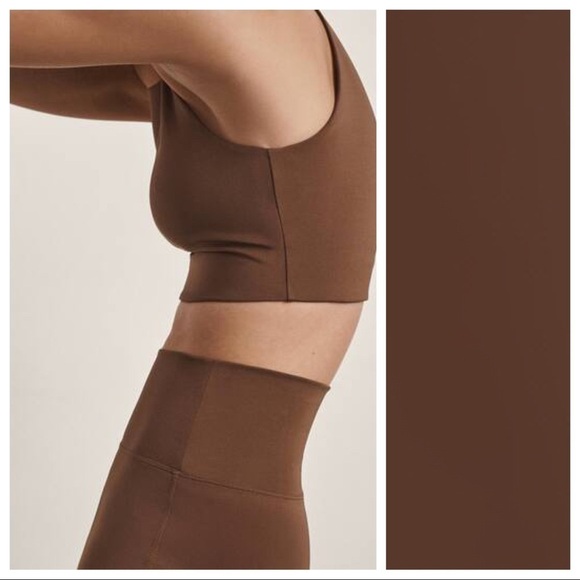 NWT. Massimo Dutti Brown Crop Top. Size M. - Picture 5 of 13